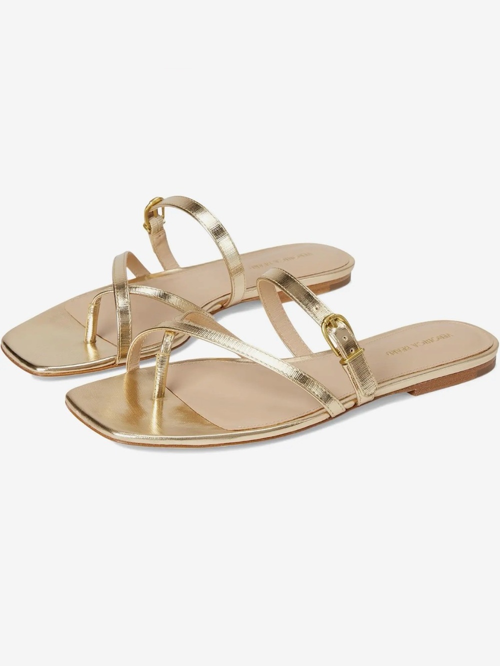 NEW Veronica Beard MARTHE in Pale Gold Leather